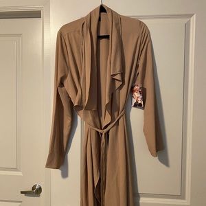 Naked Wardrobe nude/tan trench coat. New with tags.
